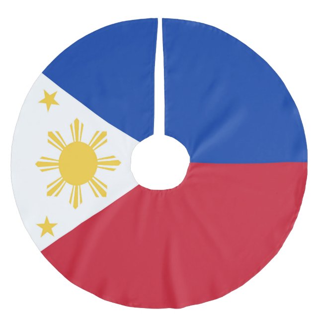 Jupon De Sapin En Polyester Brossé drapeau des Philippines (Devant)