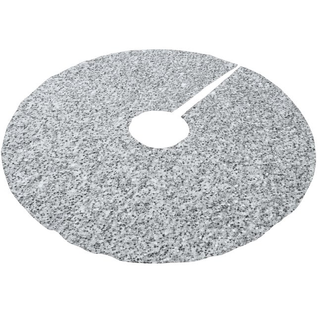 Jupon De Sapin En Polyester Brossé Étincelle de parties scintillant gris argenté (Angle)