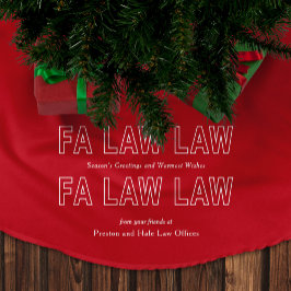Jupon De Sapin En Polyester Brossé Fa Law Law Funny Lawyer Joke Christmas