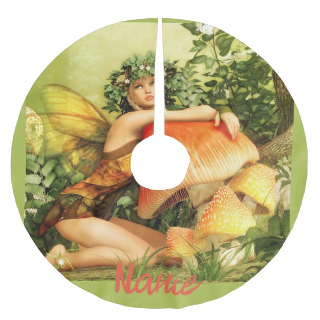 Jupon De Sapin En Polyester Brossé Fée des champignons Thunder_Cove (Devant)