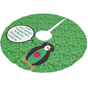 Jupon De Sapin En Polyester Brossé Fête du drapeau bangladais Mademoiselle Pingouin p