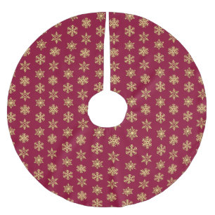 Jupon De Sapin En Polyester Brossé Flèches de neige 3 jours en or, Arrière - plan per