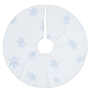 Jupon De Sapin En Polyester Brossé Flocon de neige