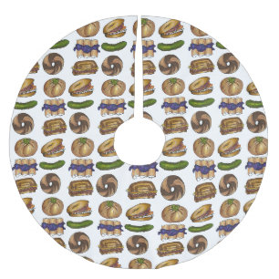 Jupon De Sapin En Polyester Brossé Foies de Deli Juif Pickle Knish Blintz Bagel Lox