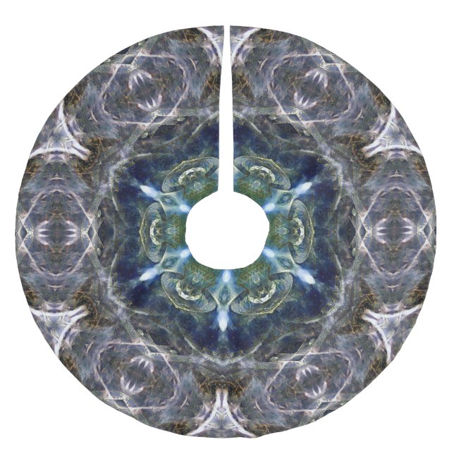 Jupon De Sapin En Polyester Brossé Folk Mandala (Devant)