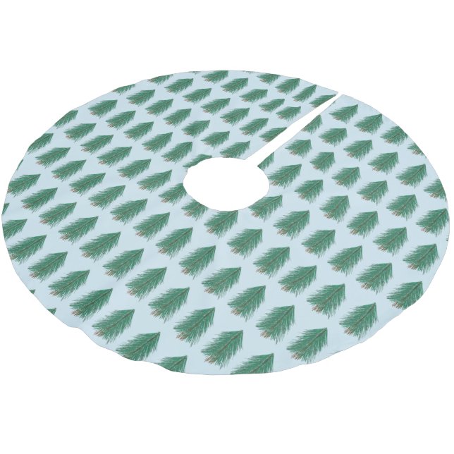 Jupon De Sapin En Polyester Brossé Forêt de sapin (Angle)