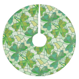 Jupon De Sapin En Polyester Brossé Fragments shamrocks