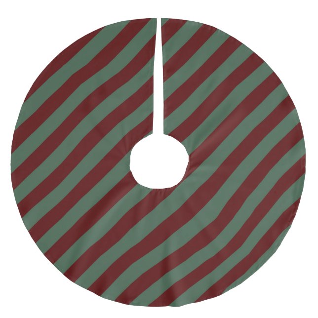 Jupon De Sapin En Polyester Brossé Frappes de Noël (Devant)