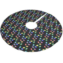 Jupon De Sapin En Polyester Brossé Gai et Lumineux