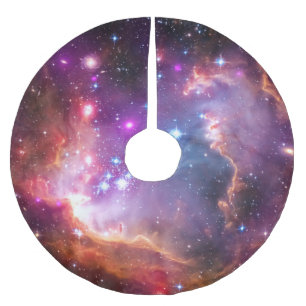 Jupon De Sapin En Polyester Brossé Galaxie Angélique Falln