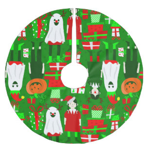 Jupon De Sapin En Polyester Brossé goth girl halloween noël fantôme