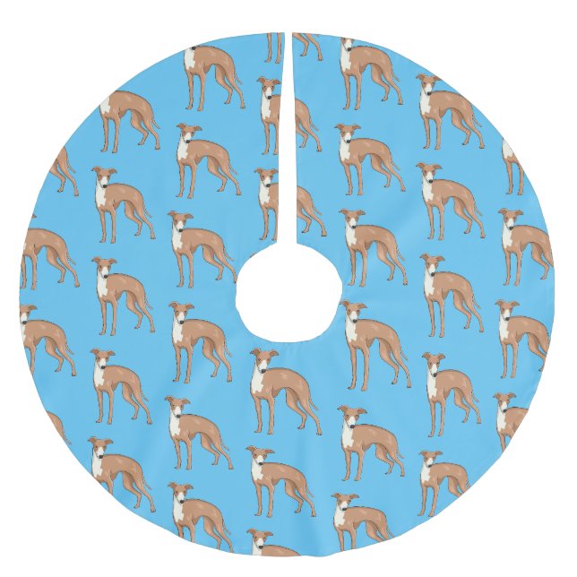 Jupon De Sapin En Polyester Brossé Greyhound dog (Devant)