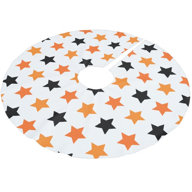 Jupon De Sapin En Polyester Brossé Halloween (Angle)