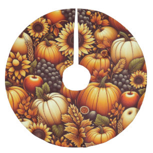 Jupon De Sapin En Polyester Brossé Halloween/Automne/Automne/citrouille