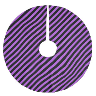 Jupon De Sapin En Polyester Brossé Halloween Poison violet et noir