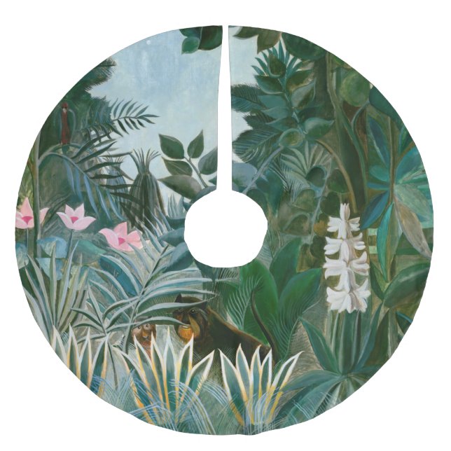 Jupon De Sapin En Polyester Brossé Henri Rousseau - La jungle équatoriale (Devant)