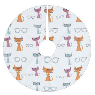 Jupon De Sapin En Polyester Brossé Hip Cats Noël