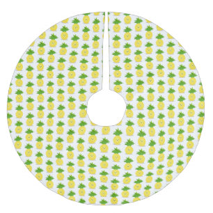 Jupon De Sapin En Polyester Brossé Illustration d'ananas mignon
