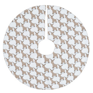 Jupon De Sapin En Polyester Brossé Illustration d'âne miniature joyeux