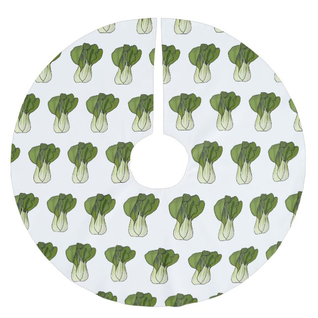 Jupon De Sapin En Polyester Brossé Illustration de Bok choy (Devant)