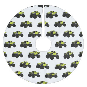 Jupon De Sapin En Polyester Brossé Illustration de camion monstre