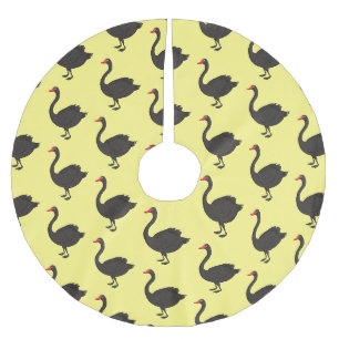 Jupon De Sapin En Polyester Brossé Illustration de cygne noir