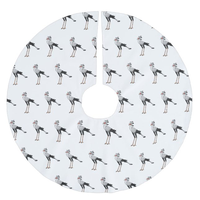 Jupon De Sapin En Polyester Brossé Illustration de dessin du secrétaire pour oiseaux (Devant)