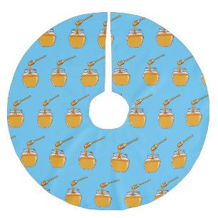 Jupon De Sapin En Polyester Brossé Illustration de dessin sur le miel