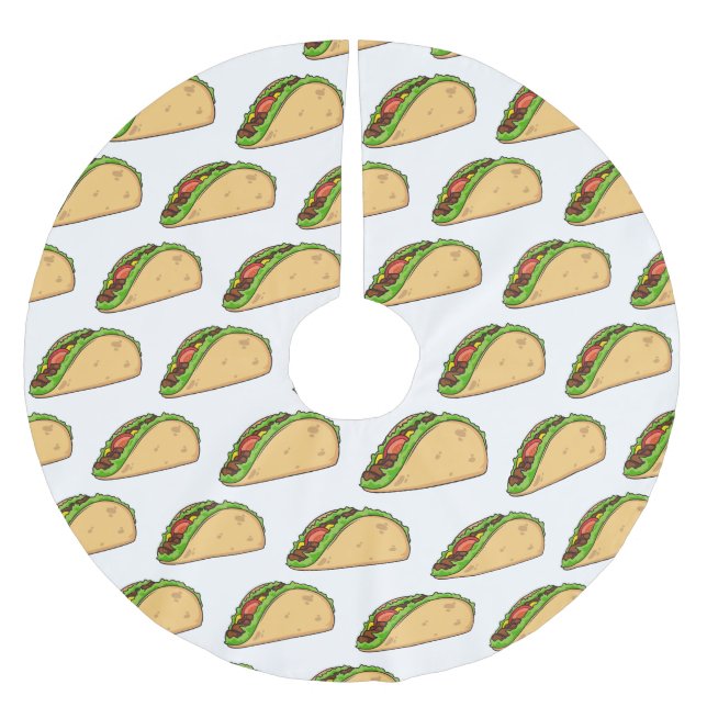 Jupon De Sapin En Polyester Brossé Illustration de dessin sur Taco (Devant)