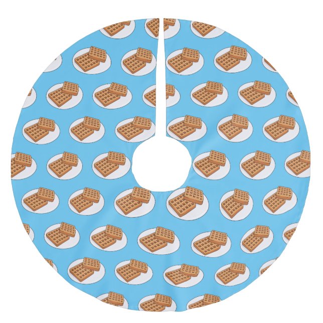 Jupon De Sapin En Polyester Brossé Illustration de gaufre (Devant)