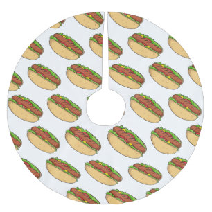 Jupon De Sapin En Polyester Brossé Illustration de Hot dog