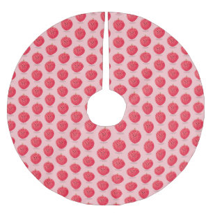 Jupon De Sapin En Polyester Brossé Illustration de litchee rose mignon