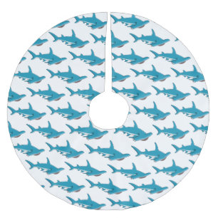 Jupon De Sapin En Polyester Brossé Illustration de requin marteau