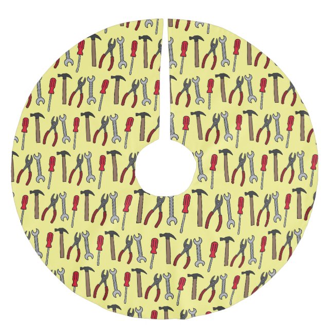 Jupon De Sapin En Polyester Brossé Illustration des outils de menuiserie (Devant)