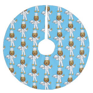 Jupon De Sapin En Polyester Brossé Illustration du chef mignon lion