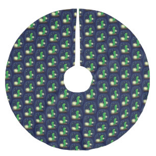Jupon De Sapin En Polyester Brossé Illustration du ver vert mou