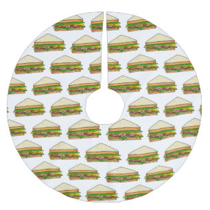 Jupon De Sapin En Polyester Brossé Illustration Sandwich