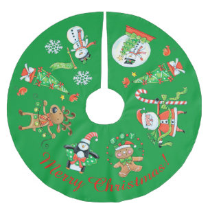 Jupon De Sapin En Polyester Brossé Images de vacances rétroactives