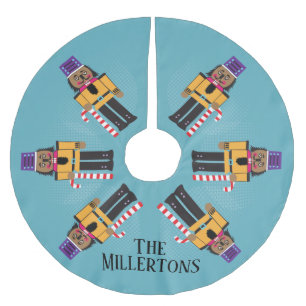 Jupon De Sapin En Polyester Brossé Jouet Soldat Nutcracker Noël