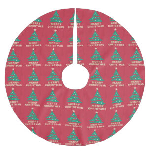 Jupon De Sapin En Polyester Brossé Joyeuse jupe rétro de Noël