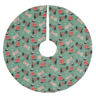 Jupon De Sapin En Polyester Brossé Joyeux Pawlidays Labrador Retriever Dogs