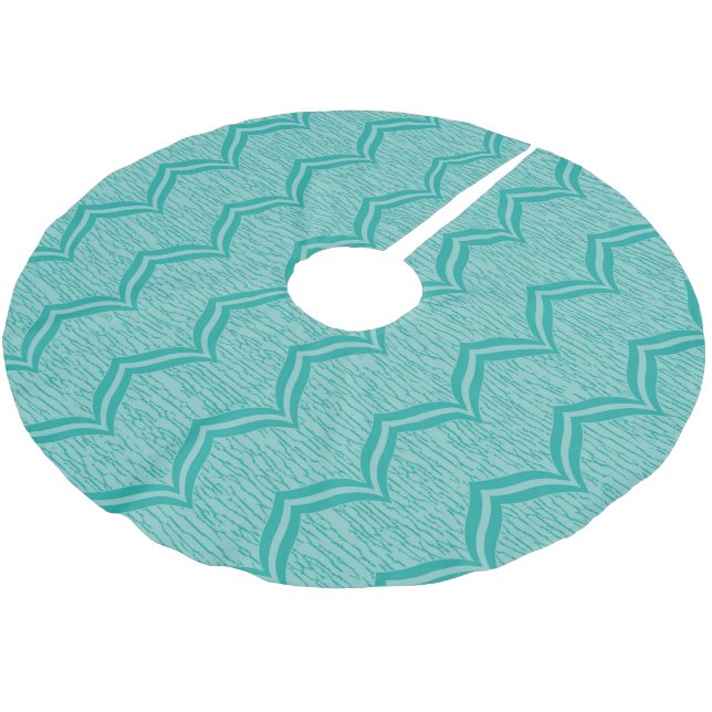 Jupon De Sapin En Polyester Brossé Jupe arborescente (Angle)