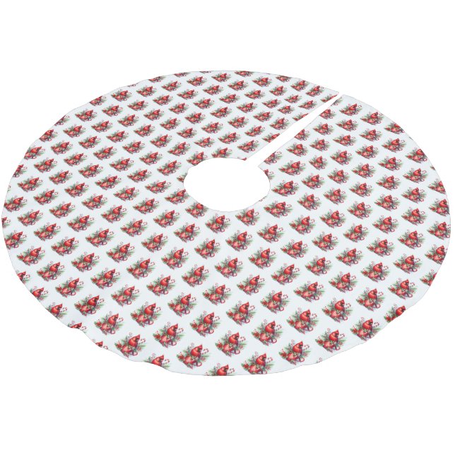Jupon De Sapin En Polyester Brossé Jupe Cardinal Tree (Angle)