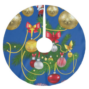 Jupon De Sapin En Polyester Brossé Jupe d'arbre de Noël