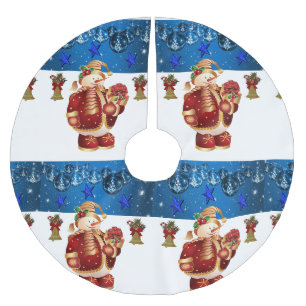 Jupon De Sapin En Polyester Brossé Jupe d'arbre de Noël