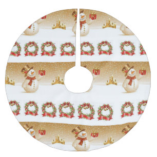 Jupon De Sapin En Polyester Brossé Jupe d'arbre de Noël