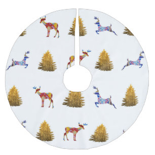 Jupon De Sapin En Polyester Brossé Jupe d'arbre personnalisée Coloré Moeur de Noël