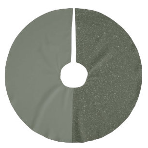Jupon De Sapin En Polyester Brossé Jupe d'arbre personnalisée - Moss Green Duo Design