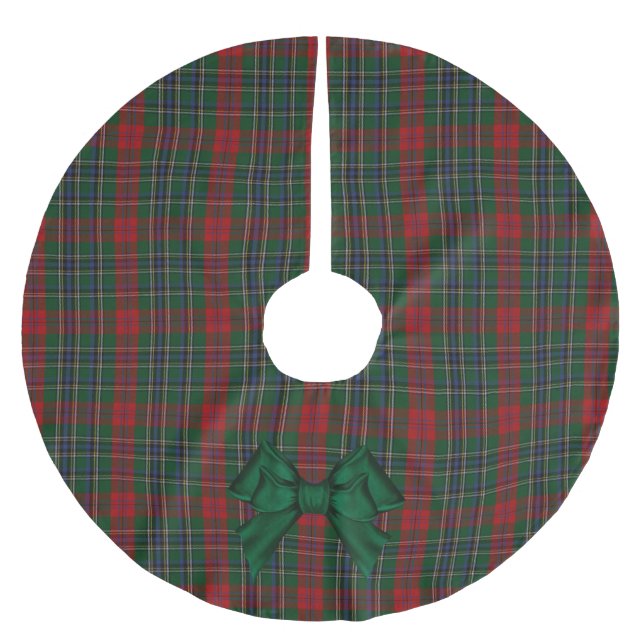 Jupon De Sapin En Polyester Brossé Jupe d'arbre plaqué MacLean Tartan (Devant)