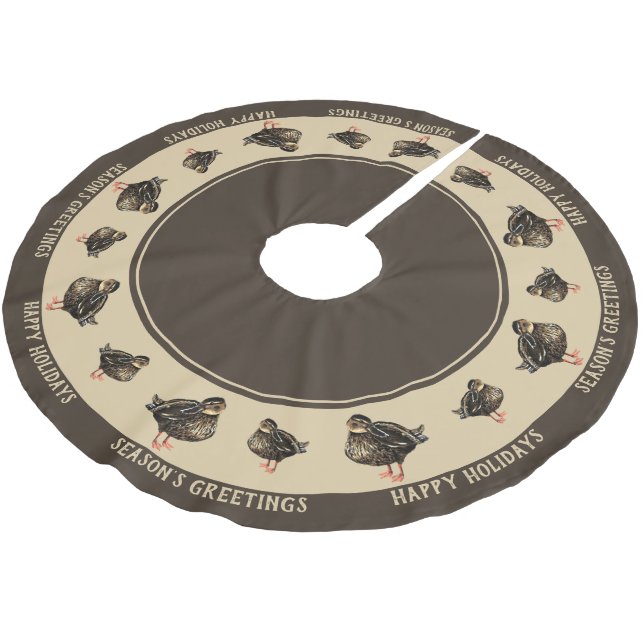 Jupon De Sapin En Polyester Brossé Jupe de canard (Angle)